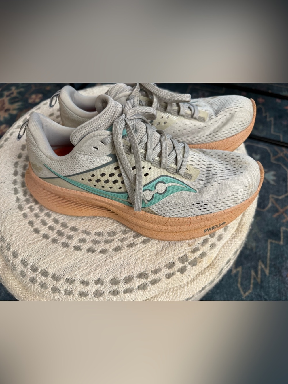 Saucony Women's & Teal and Peach accented Running Shoes
